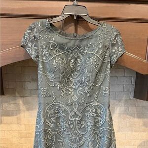 JJ’s House formal dress gray sequin size Small